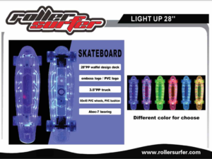 LIGHT UP 28" SKATEBOARDS